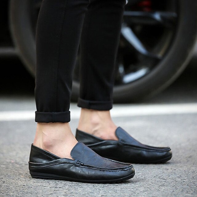 Mocassins légers d'été pour homme, sans lacet, souples, respirantes, deux façons de porter