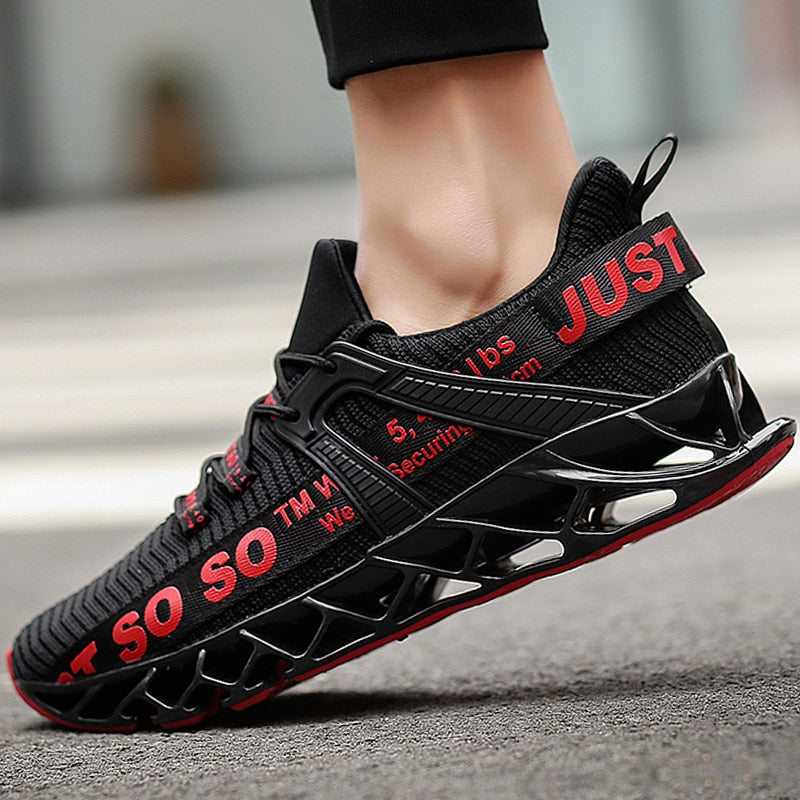 chaussures de sport pour courir baskets hommes loisirs coussin noir Tenis marque respirant
